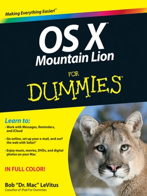 cover image of OS X Mountain Lion For Dummies